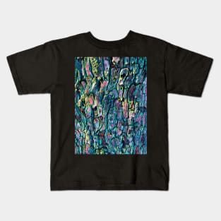 Textured Bark in Surreal Kids T-Shirt